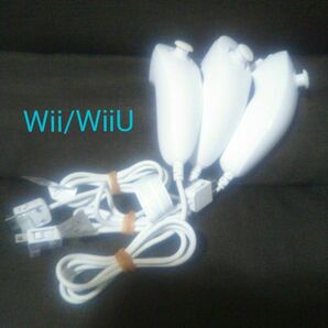 Nintendo Wii WiiU用 ヌンチャク セット（ホワイト）