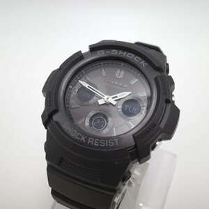 1359〇/CASIO 腕時計 G-SHOCK AWG-M100シリーズ 海外モデル 電波ソーラー AWG-M100B-1AER 耐衝撃構造 LEDライト メンズ ブラック【0104】