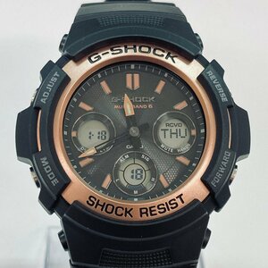 1384♭CASIO カシオ 腕時計 ジーショック AWG-M100SF-1A5JR 電波ソーラー 20気圧防水 FIRE PACKAGE '22 メンズ ブラック【0104】