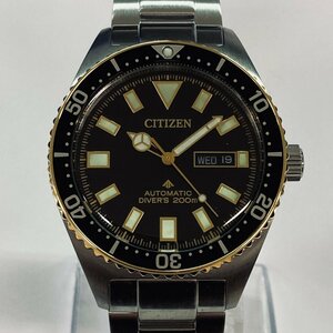 1400♭CITIZEN シチズン 腕時計 プロマスター NY0125-83E 機械式自動巻き 夜光インデックス 200m潜水用防水 メンズ シルバー【0104】