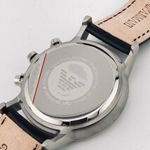 1510◎【訳あり】エンポリオ アルマーニ/EMPORIO ARMANI 腕時計 AR2432 クロノグラフ 三つ目 50M防水機能 24時間 日付表示 メンズ【0122】_画像5