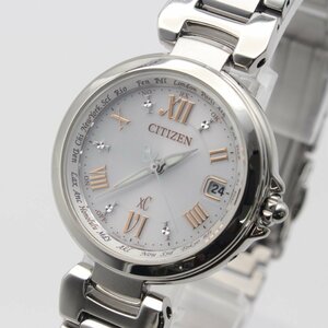 1571▲ CITIZEN 腕時計 xC basic collection EC1030-50A 5気圧防水 エコ・ドライブ 電波 ダイレクトフライト レディース シルバー【0122】