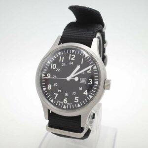 1592〇/NAVAL 腕時計 MILITARY WATCH MIL.-06 SV/BK NWC-06-SVBK Automatic ROYAL Army W10 TYPE 5気圧防水 メンズ ブラック【0122】