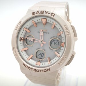 1622〇/CASIO 腕時計 BABY-G 電波ソーラー BGA-2510-4AJF 耐衝撃構造 ダブルLEDライト 10気圧防水 レディース ベージュ【0122】