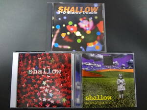 SHALLOW / 3-D stereo trouble,laser lens cleaner,high flyin' kid stuff CDx3 シューゲイザー オルタナ zero hour curve snowpony belly