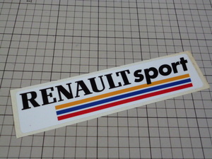 RENAULT sport ステッカー (195×45mm) ルノー スポール