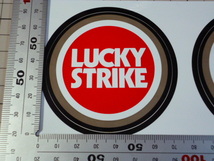 正規品 LUCKYSTRIKE ステッカー 1シート 当時物 です(70mm) ラッキーストライク _画像2