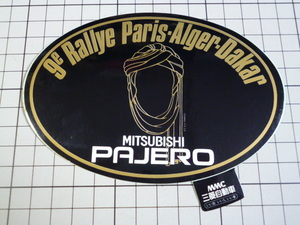 正規品 9e Rally Paris Alger Dakar MITSUBISHI PAJERO ステッカー (134×94mm) パリ アルジェ ダカールラリー 三菱 パジェロ パリダカ MMC