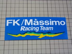 正規品 FK/Massimo Racing Team ステッカー (143×53mm) マッシモ レーシング チーム