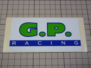 G.P. RACING sticker (120×60mm)