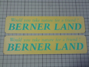 BERNER LAND ステッカー 2枚 (220×49mm)