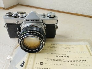 【リサイクル】OLYMPUS OM-1 zuiko 50mm 1.4 ビンテージフィルムカメラ ジャンク品 1円スタート 昭和レトロ骨董 一眼レフ leica rollei