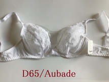 D65☆オーバドゥAubade　　海外高級ランジェリー　ブラ　白_画像2