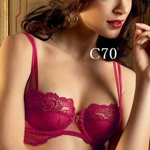 C70☆リズ シャルメル　Lise Charmel　TELLEMENT GLAMOUR　24200円　ハーフカップブラ