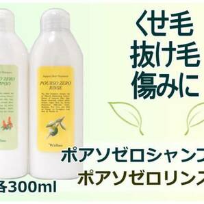 ポアソ ゼロ シャンプー&リンス 各300ml セット くせ毛 広がり ぱさつき ツヤコシ 抜け毛 無添加 シャンプー リンス 癖毛 クセ毛