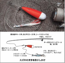 ★豪快なスズキの“タタキ釣り”用ウキ/標準タイプ/伝統的日本のルアー釣り、釣り具_画像3