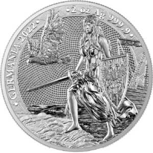 2オンス 2022 ゲルマニア 銀貨 純銀 メダル BU 証明書付き