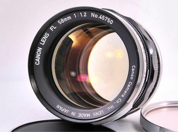 Canon　キヤノン　FL58mm　F1.2　大口径　単焦点レンズ（FDマウント）純正フィルター付き