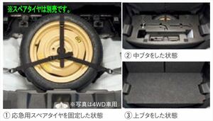 フレアワゴン スペアタイヤ固定キット（4WD用） マツダ純正部品 MM94S MM54S パーツ オプション