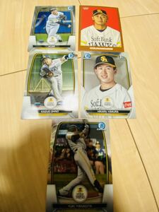 【1円スタート】topps NPB bowman 福岡ソフトバンクホークス　セット 柳田　大野　木村　生海　 topps206 今宮健太