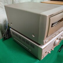 音出し動作品ONKYO【アンプA-905＋カセットデッキK-185】簡易メンテ品、ベルト交換、一部難有りジャンク出品、オンキョウ_画像6