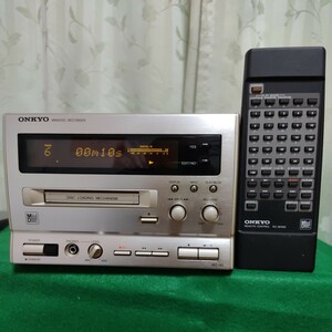 音出し動作品【ONKYO　MD-185】簡易メンテ、再録良好、リモコン付き、オンキヨー