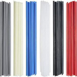 プラスチック溶接棒 60本 20cm PP/PVC/ABS カラー溶接棒 溶接が容易 熱安定性良好 自動車バンパー修理工具用 PV