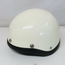 【美品】OCEAN BEETLE オーシャンビートル WNDRZ 半ヘルメット Lサイズ アイボリー 半キャップ 半帽 バイク 二輪 オートバイ スクーター_画像1