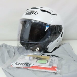 【中古美品】SHOEI ショウエイ J-CRUISE2 Jクルーズ2 ジェットヘルメット Lサイズ ホワイト バイク 二輪 オートバイ スクーター 人気