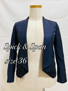 【Spick & Span】スピック＆スパン　テーラードジャケット　ネイビー