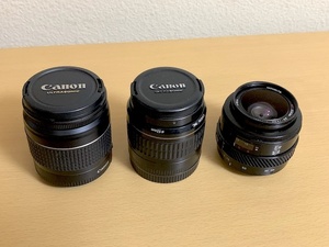 Canon キャノン EF 28-80mm f3.5-5.6 V USM, EF 35-80mm f4-5.6, Minolta AF ZOOM 35-70mm f4