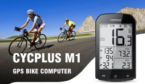 送料無料 ライト付き 新品 GPSサイクルコンピューター CYCPLUS GPS M1マウントセット ロードバイク 自転車 ワイヤレス ANT+ 速度計