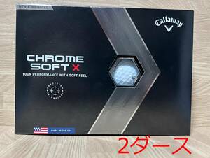キャロウェイ クロム ソフト CHROME SOFT X ゴルフボール 2ダース