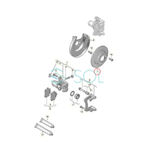 VW ボーラ(9M2 1J2) ゴルフ4(1J1 1J5) ポロ4(9A4 9A2 9N2 9A6) リア ブレーキローター ディスクブレーキ 左右セット 1J0615601P 2Q0615601H_画像2