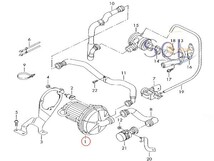 VW ボーラ(1JAZJ) ゴルフ4(1JAVU 1JAZJ 1JBFQ) ニュービートル(1YAZJ 9CAWU 9CAQY 9CAZJ 9CBFS) エアポンプ 06A-959-253E 06A959253B_画像5