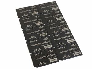 ■動作確認済■ SONY メモリースティック PRO DUO 4GB 10枚 メモリーカード デジカメ memory