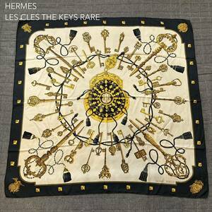 Hermes エルメス カレ90 THE KEYS RARE 鍵 シルクスカーフ LES CLES THE KEYS RARE