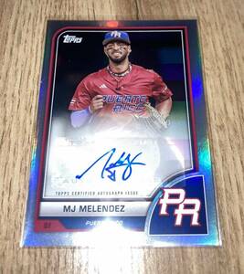 MJ Melendez【2023 Topps WBC ワールドベースボールクラシック】直筆サインカード 