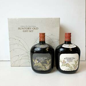 535＊未開栓 ウィスキー 特級 SUNTORY OLD WHISKY ギフトセット 2本セット 760ml 43% 現状品＊