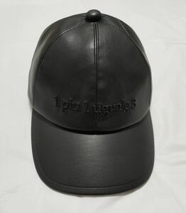1PIU1UGUALE3 113 6PANEL CAP SYNTHETIC LEATHER eko leather cap black regular price 27,500 jpy 