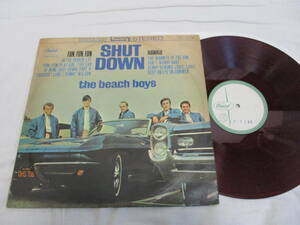 Beach Boys Shut Down　ビーチ・ボーイズ　シャット・ダウン 国内盤 初回　見本盤　サンプル LP 1964年 赤盤 白レーベル