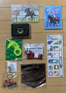 競馬　JRA ポストカード　キセキ号ピンバッジ・カードシールセット　非接触キーホルダー　パスケース　ほか