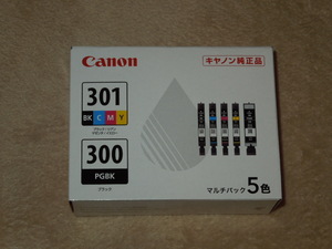 Canon　キャノン　プリンター　 PIXUS 　BCI-300 PGBK　BCI-301 BK M C Y 計5色　バラ売り不可　純正　プリンタ　インク 　送料無料 