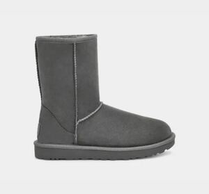 【美品】定価3.3万円アグUGGクラシックショートブーツ グレー 27cmムートンオーストラリア