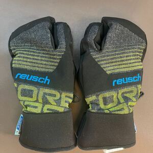 ★reusch ロイシュ ジュニアスキーグローブ 6 ジュニアLサイズ ブラック　ロブスタータイプ★スキー手袋