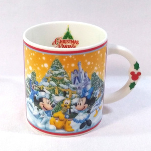 マグカップ#304：ディズニーランド クリスマス ファンタジー 2005・ミッキーマウス・ミニー・プルート Tokyo Disneyland Christmas Fantasy