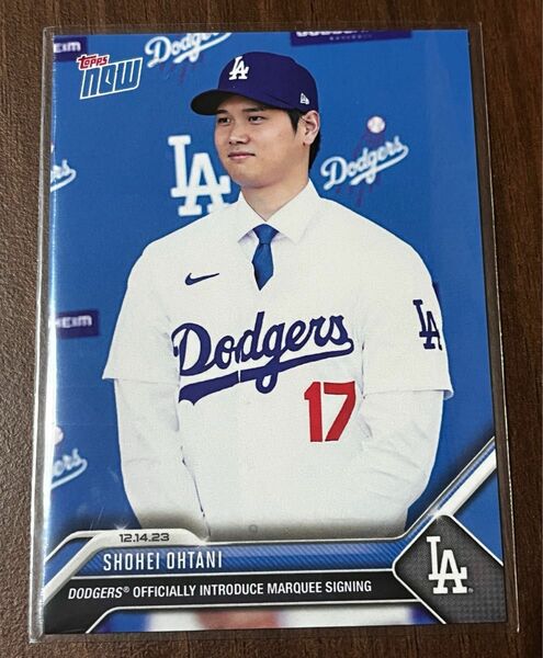 Topps now 大谷翔平選手　MLB ドジャース　入団会見　24時間限定販売カード　OS-23 トレーディングカード