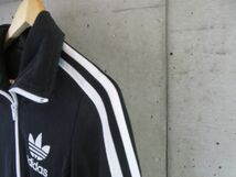 1110b35◆良品◆adidas アディダス トレフォイル 3ストライプ トラックジャージ ジャケット XS/ブルゾン/スポーツ/ヨーロッパ/オリジナルス_画像4