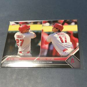 2023 MLB TOPPS NOW 大谷翔平 トラウト　Mike Trout/Shohei Ohtani　DUO HAMMERS FIRST HRs OF 2023 SEASON カード　