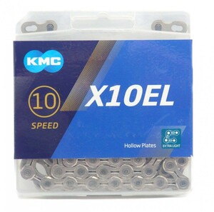 ケイエムシー X10EL チェーン KMC 10速 10S 10スピード 10speed 用 114Links シルバー 自転車 シマノ スラム カンパ